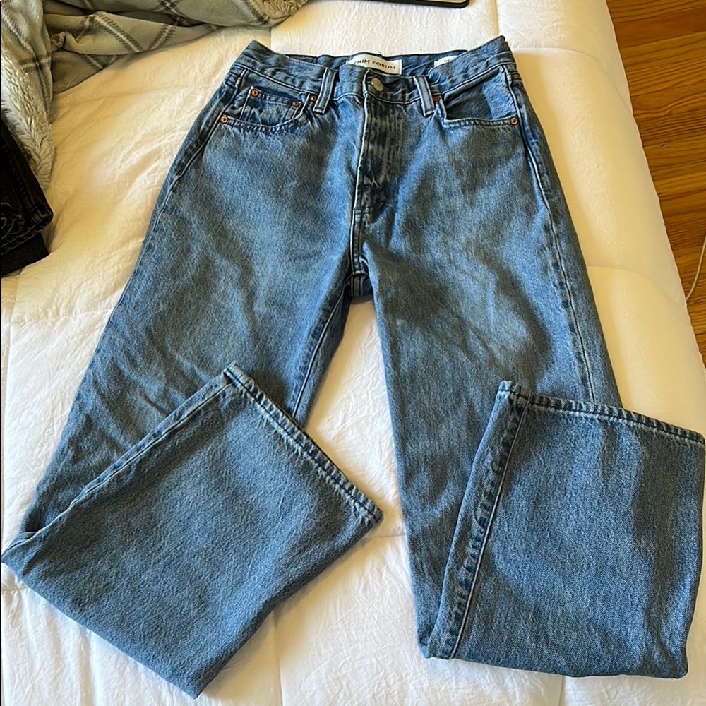 Aritzia denim forum Classic Blue Denim Jeans